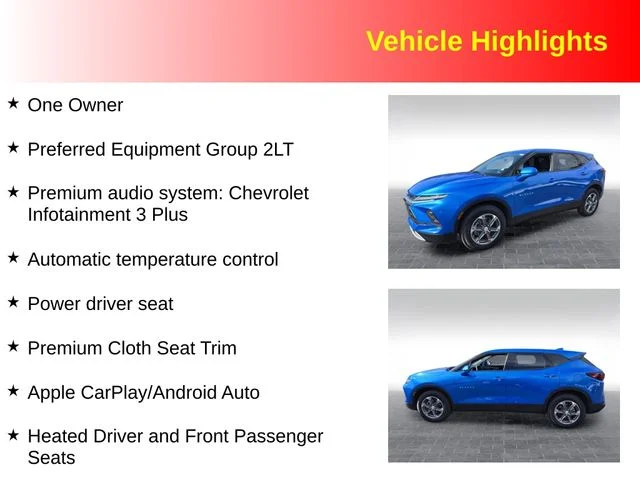 Used 2025 Blue Chevrolet LT image 3