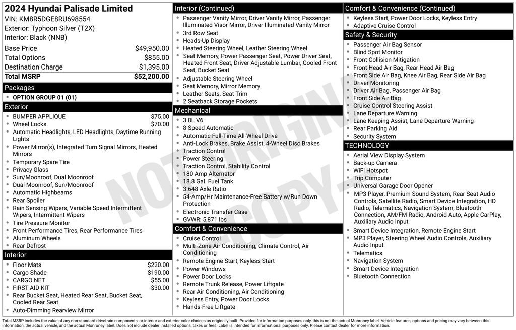 Used 2024 Silver Hyundai Limited image 22