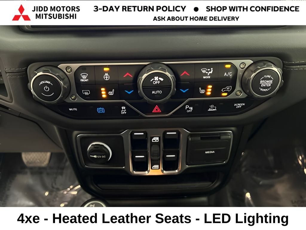 Used 2025 Bright White Clearcoat Jeep Sahara 4xe image 24