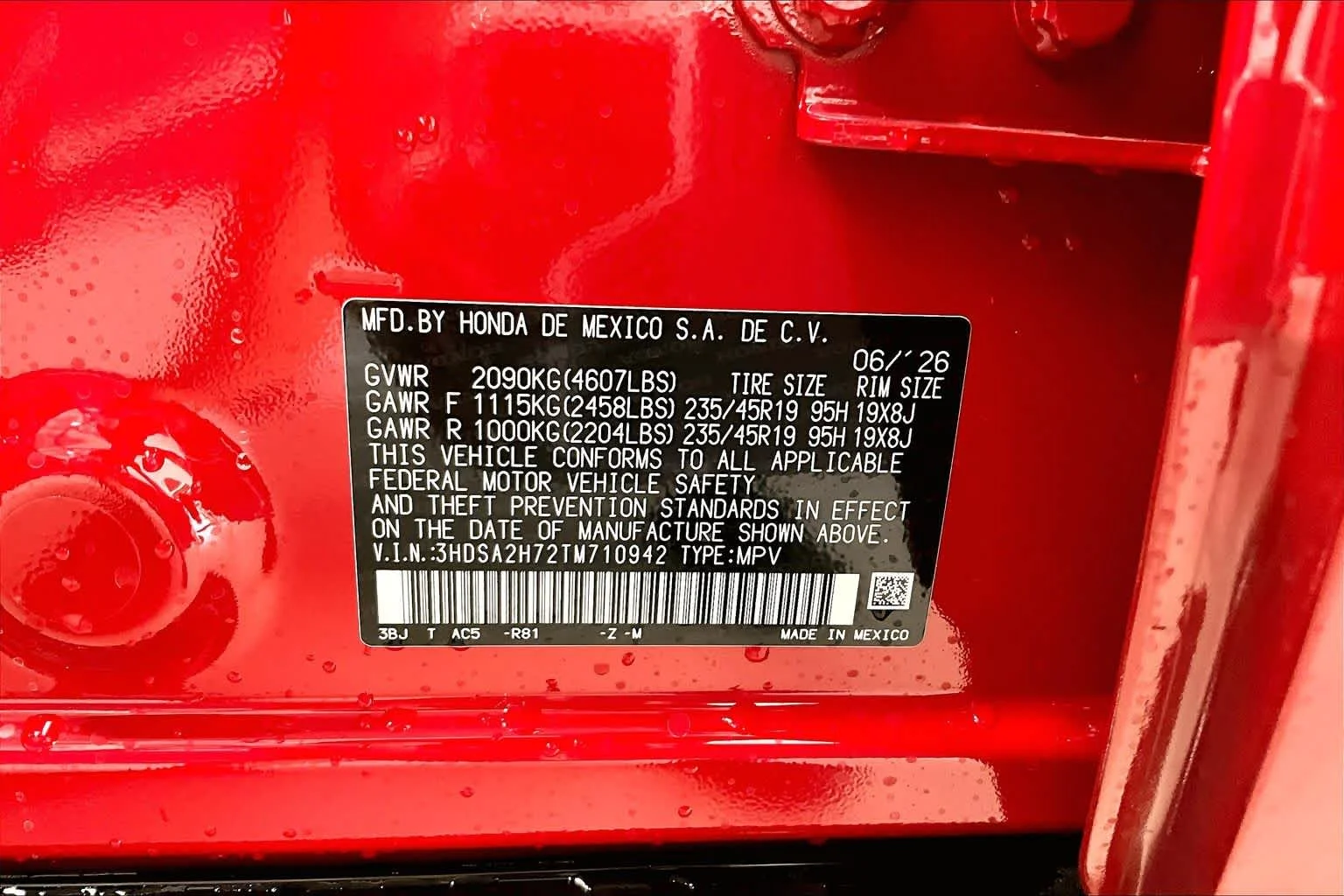 New 2026 Milano Red Acura w/A-Spec Advance Package image 20