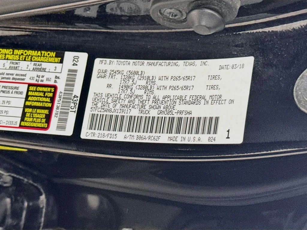 Used 2018 Midnight Black Metallic Toyota TRD Sport image 30