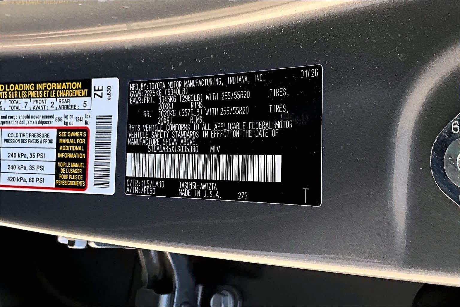 Used 2026 Heavy Metal Toyota Hybrid MAX Platinum image 35