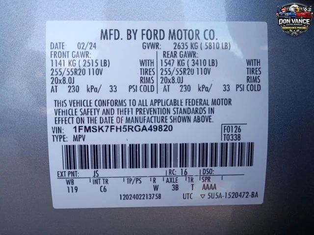 Used 2024 Silver Ford Limited image 29