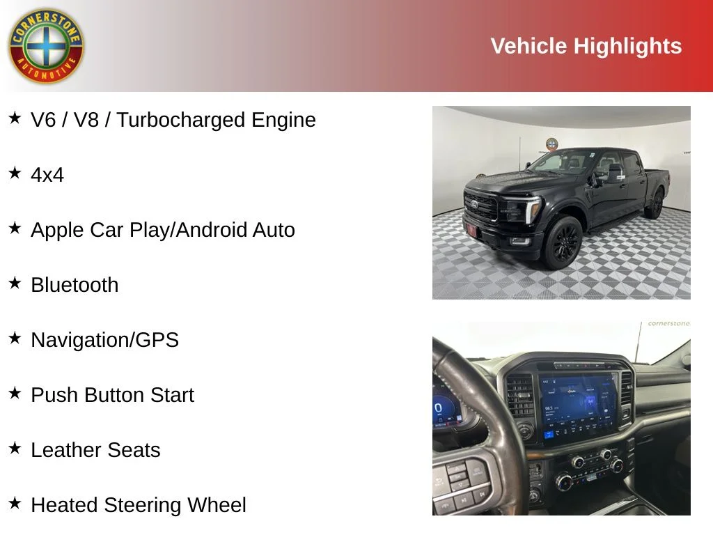 Used 2024 Ford F-150 Lariat with VIN 1FTFW5L88RFB61049 for sale in Elk River, Minnesota