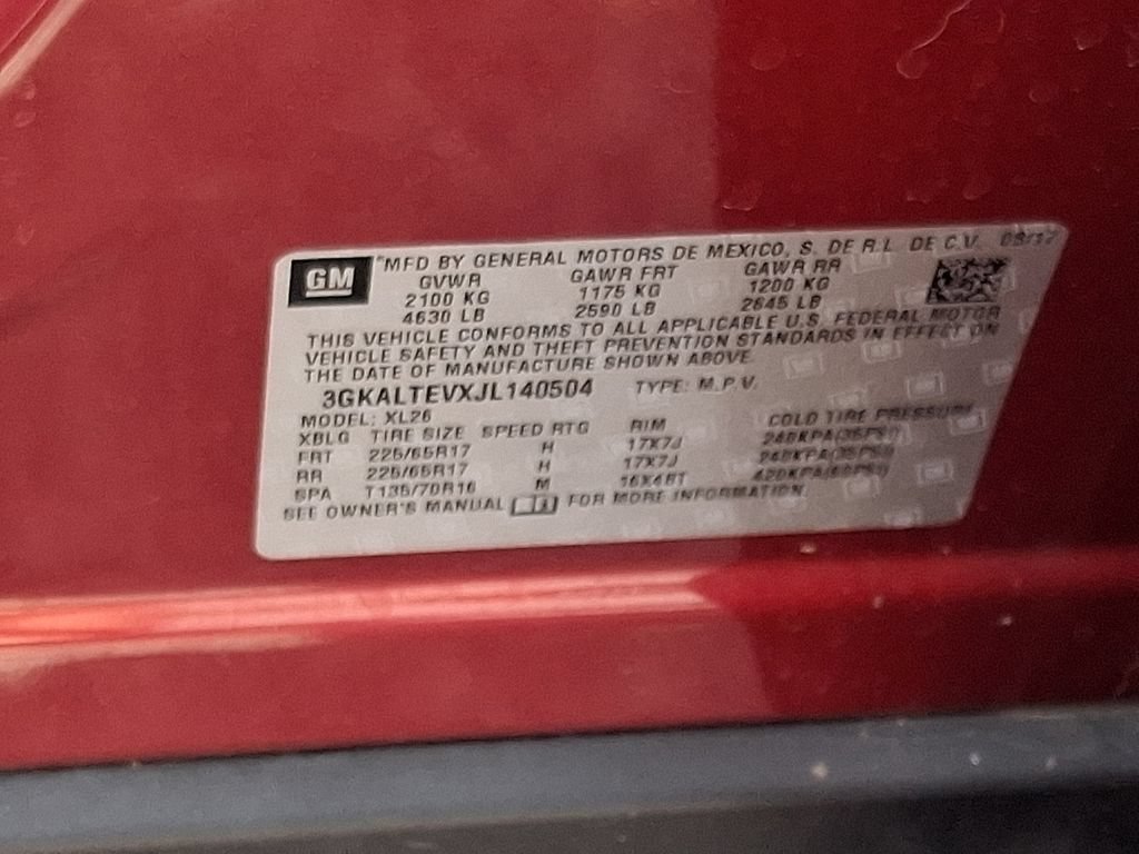 Certified Used 2018 RED QUARTZ TINTCOAT GMC SLE image 28