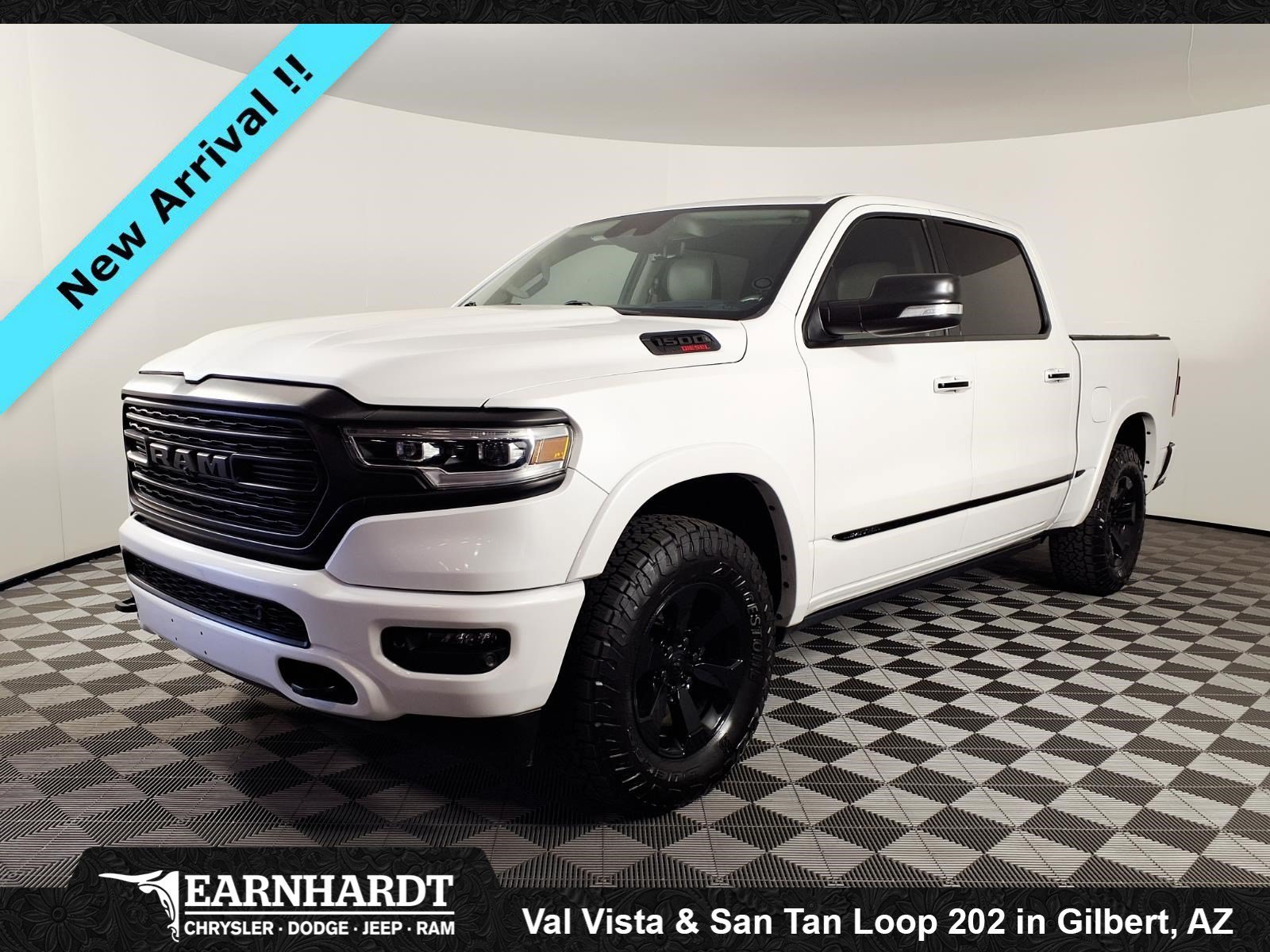 Certified Used 2022 Ivory White Tri-Coat Pearlcoat Ram Limited image 1