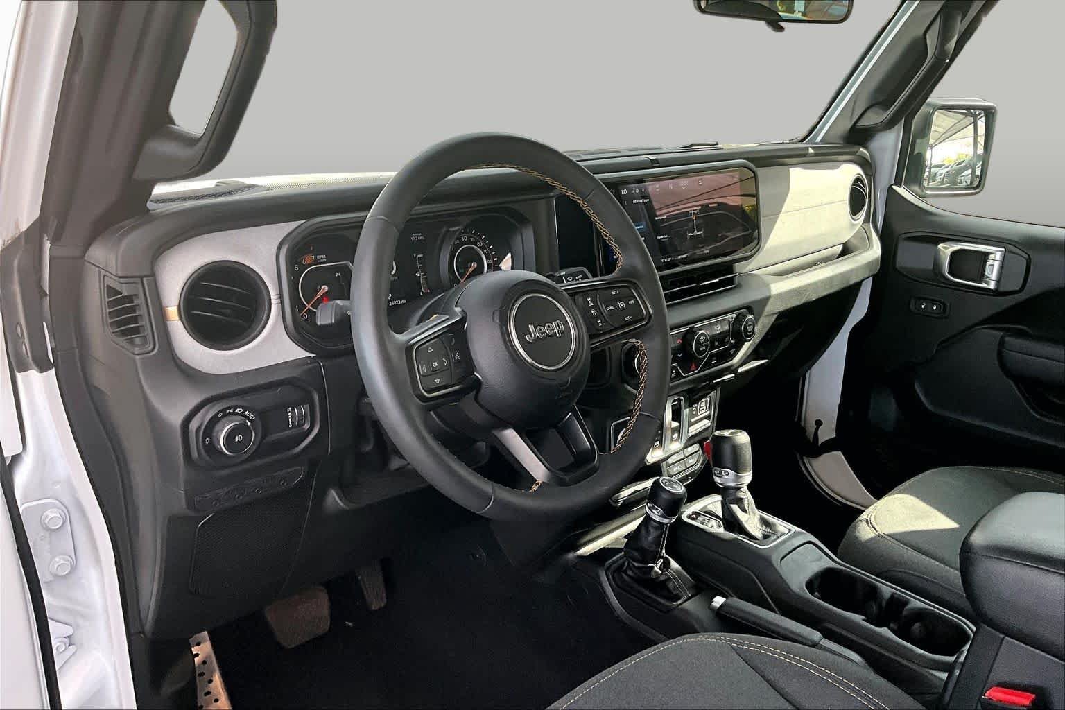 Used 2024 Bright White Clearcoat Jeep Sport S image 16