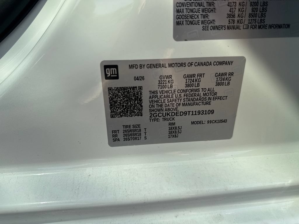 New 2026 Summit White Chevrolet LT image 26