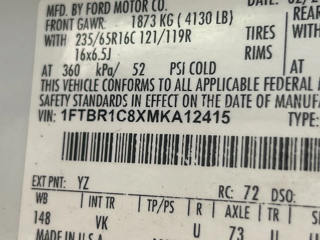 Used 2021 White Ford Base image 37