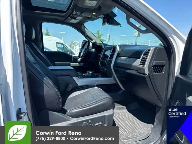 Used 2018 White Platinum Clearcoat Metallic Ford Lariat image 12