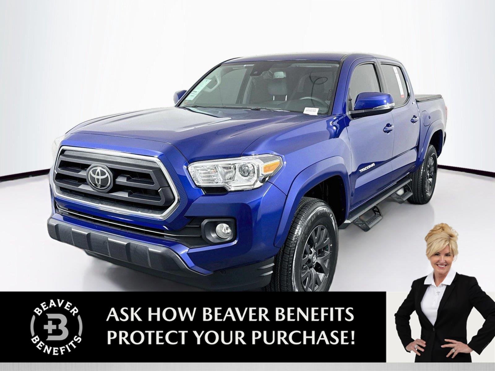 Certified Used 2023 Blue Crush Metallic Toyota SR5 image 1