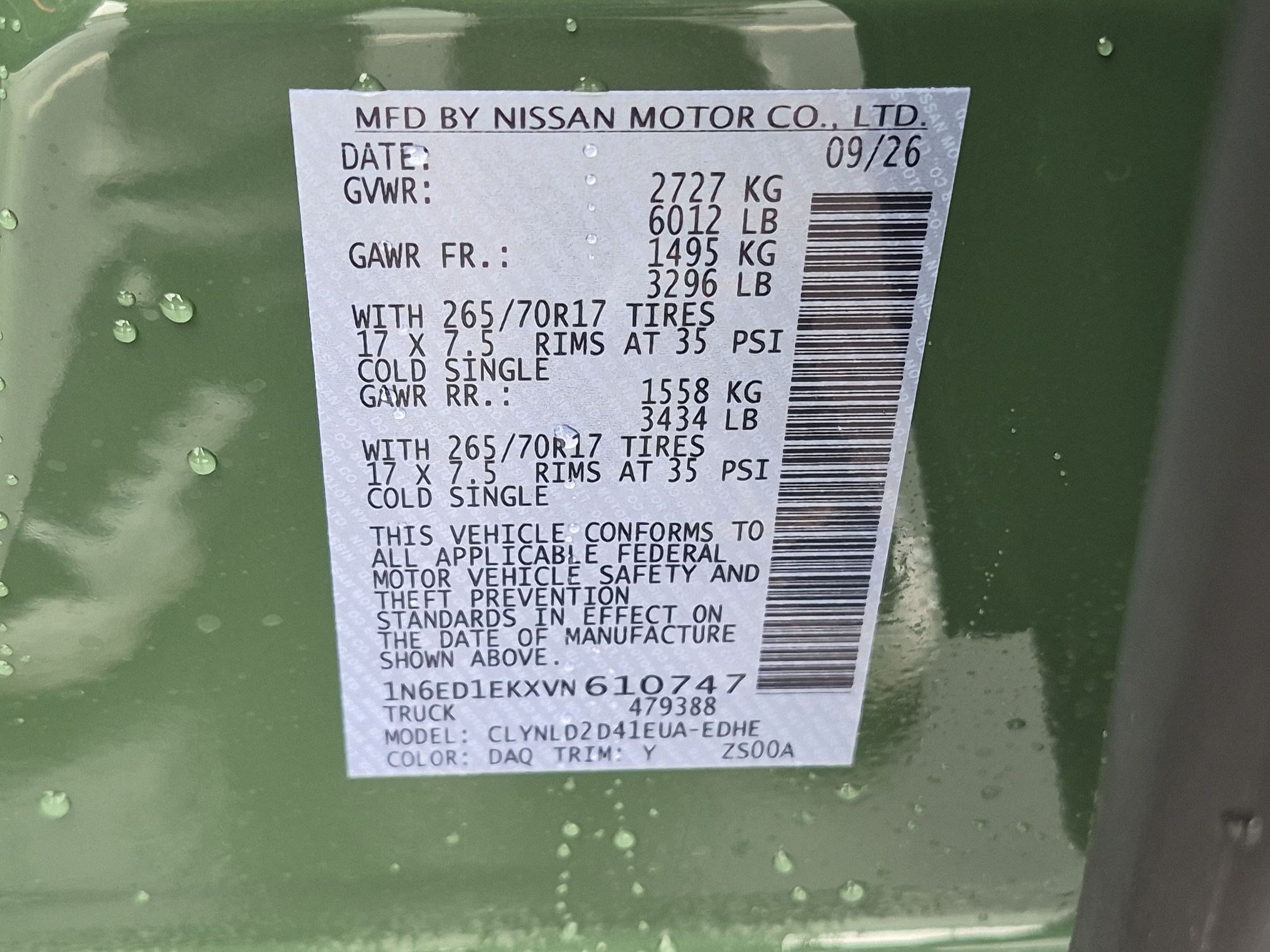 New 2027 Tactical Green Metallic Nissan Crew Cab PRO-4X® R by Roush® image 17