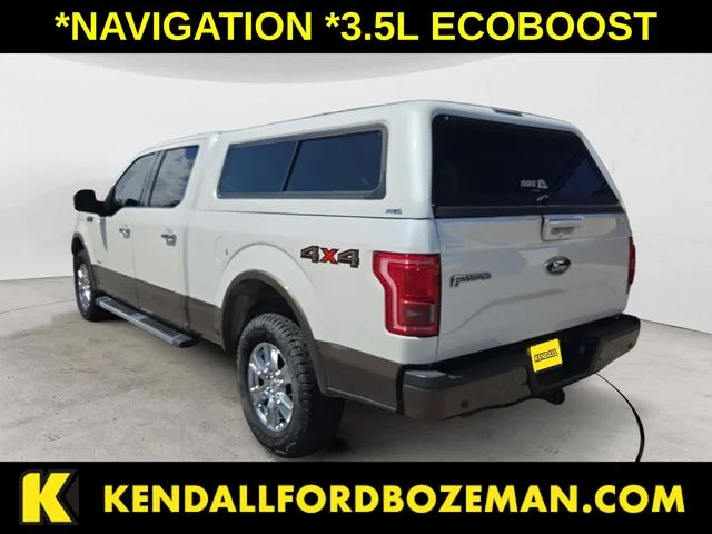 Used 2017 White Platinum Metallic Tri-Coat Ford Lariat image 7