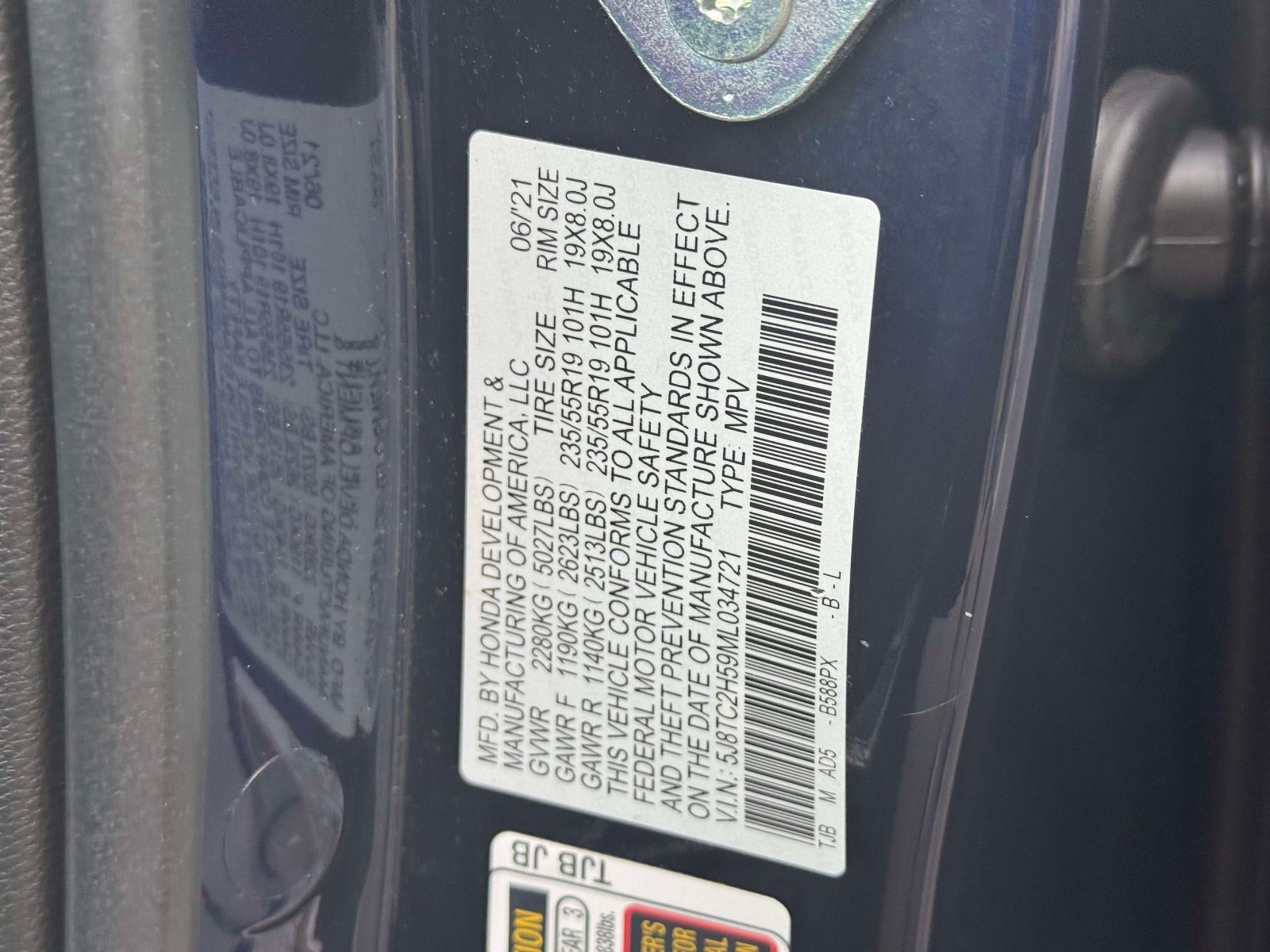 Certified Used 2021 Fathom Blue Pearl Acura SH-AWD with Technology Package image 50