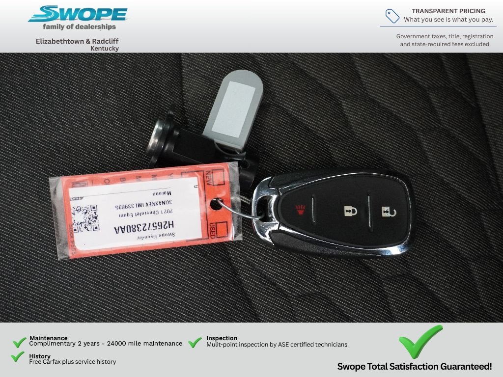Used 2021 Cajun Red Tintcoat Chevrolet LT image 30