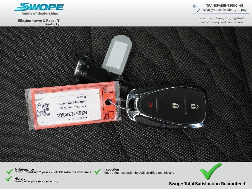 Used 2021 Cajun Red Tintcoat Chevrolet LT image 30