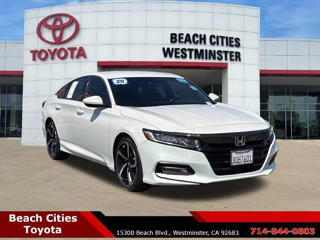 Used 2020 Honda Accord Sport with VIN 1HGCV1F31LA116958 for sale in Westminster, CA