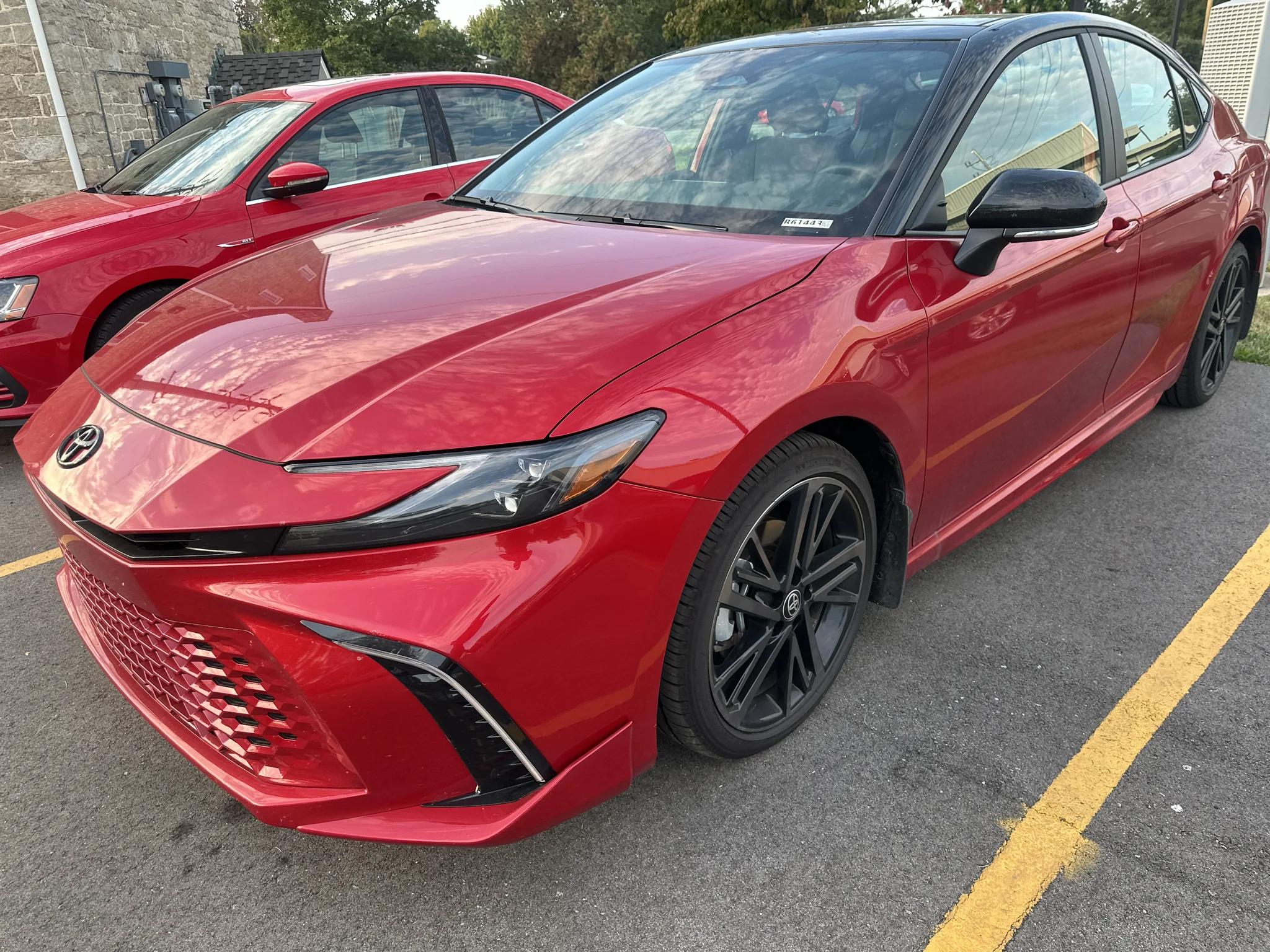Used 2026 Supersonic Red w/Midnight Black Metallic Roof Toyota XSE image 4