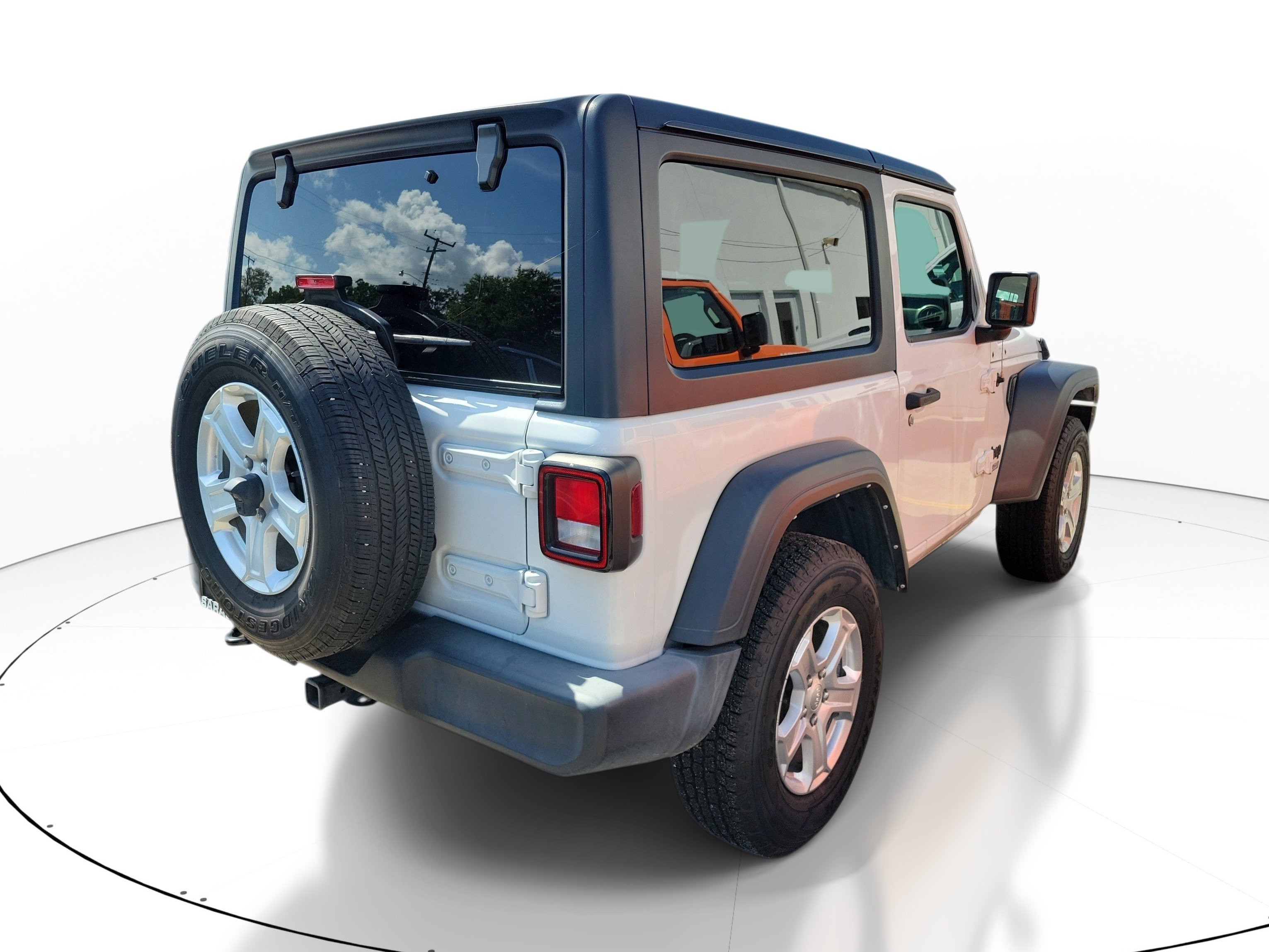 Used 2021 Bright White Clearcoat Jeep Sport S image 5