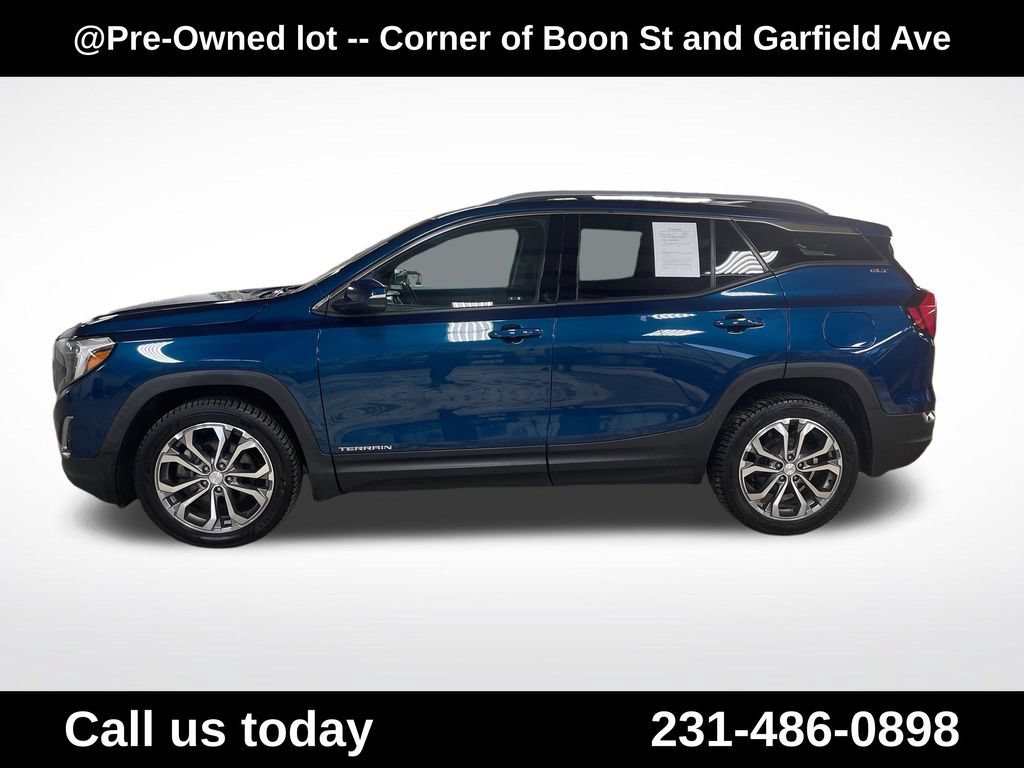 Used 2020 BLUE EMERALD METALLIC GMC SLT image 4