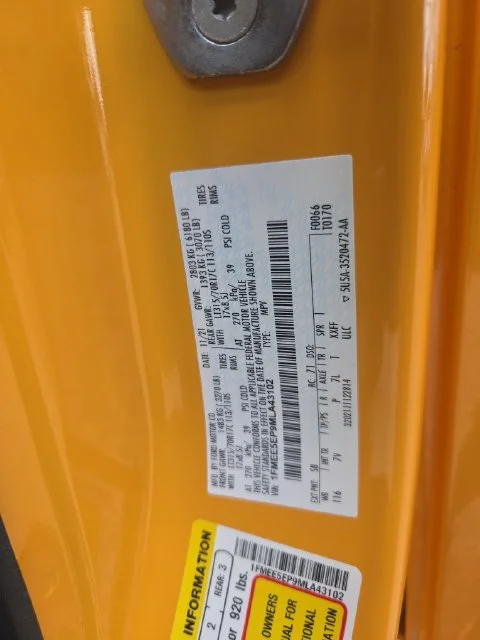 Used 2021 Orange Ford First Edition image 34