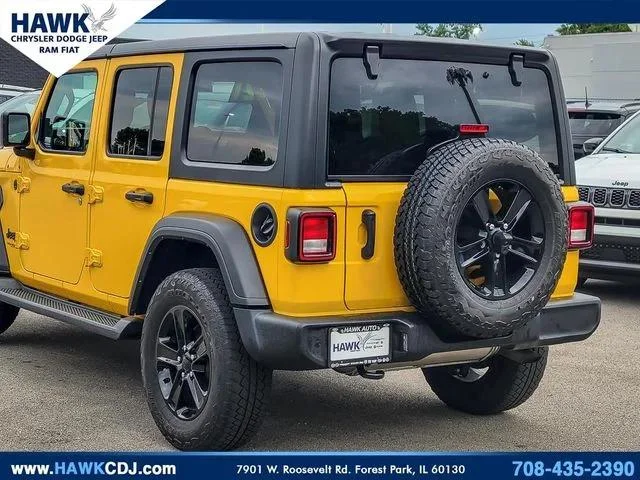 Used 2021 Yellow Jeep Sport Altitude image 6