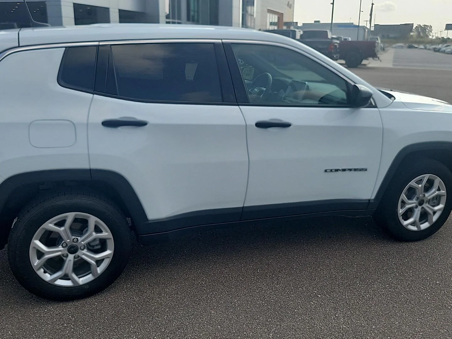 Used 2025 Bright White Clearcoat Jeep Sport image 17