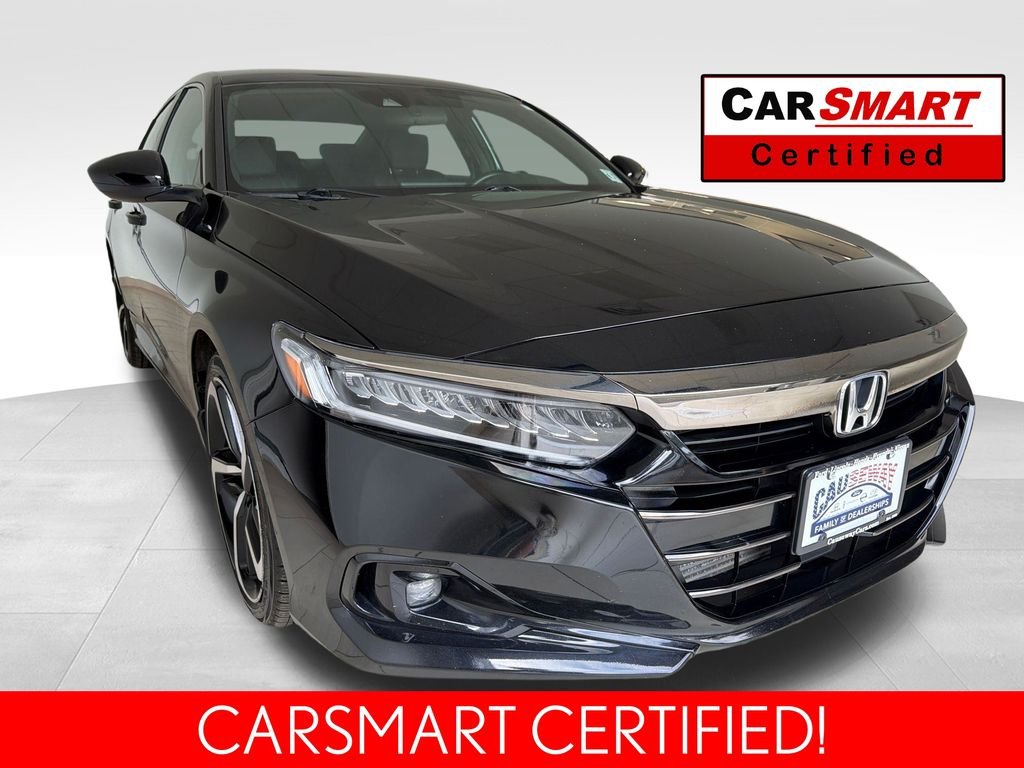 Certified Used 2022 Crystal Black Pearl Honda Sport image 1