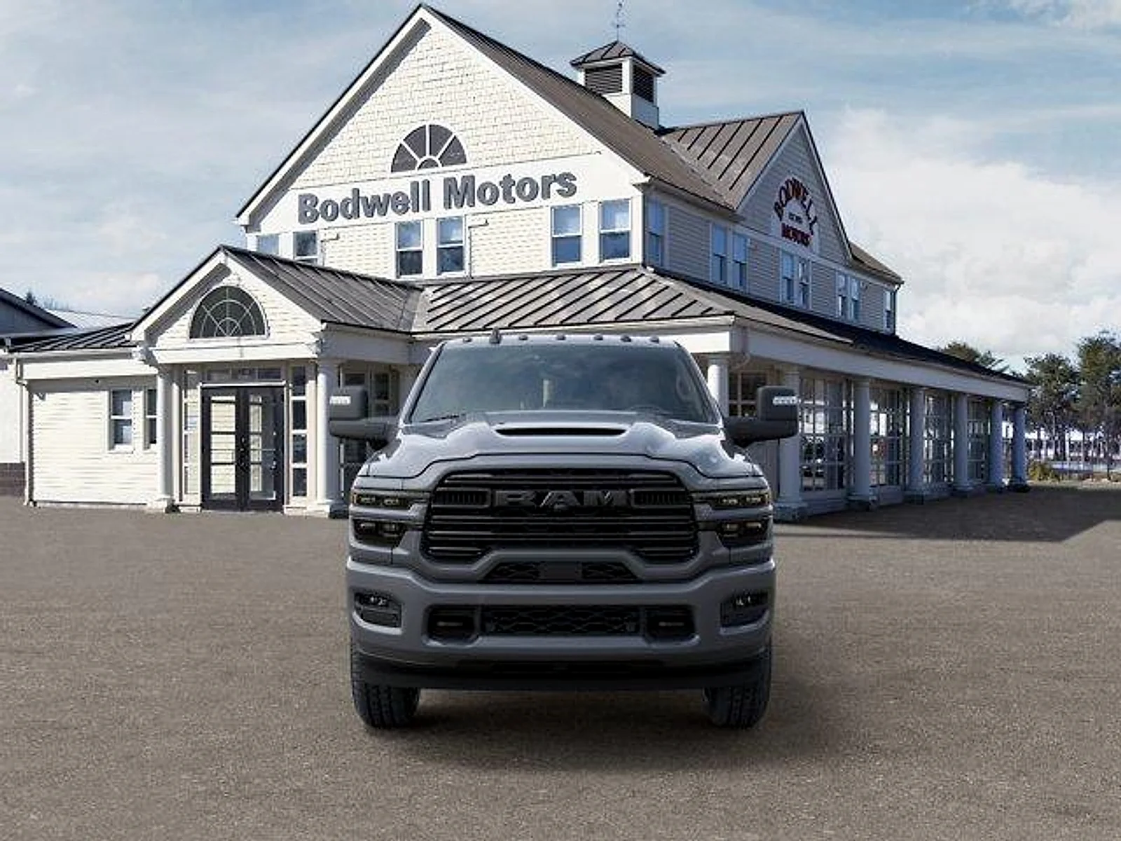 New 2027 Ceramic Gray Clear-Coat Exterior Paint RAM Laramie 4x4 Crew Cab 6