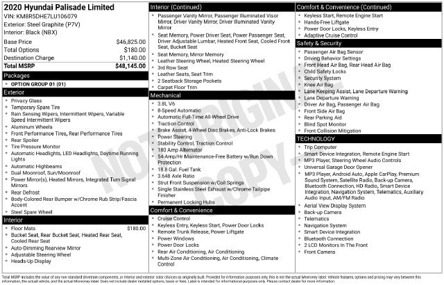 Used 2020 Gray Hyundai Limited image 10