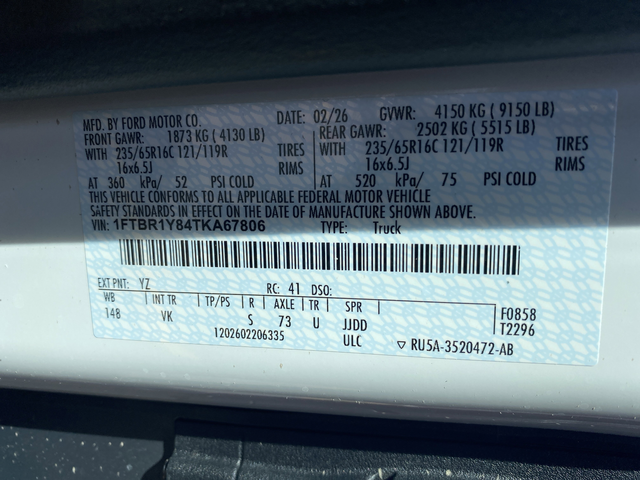 New 2026 Oxford White Ford Base image 31
