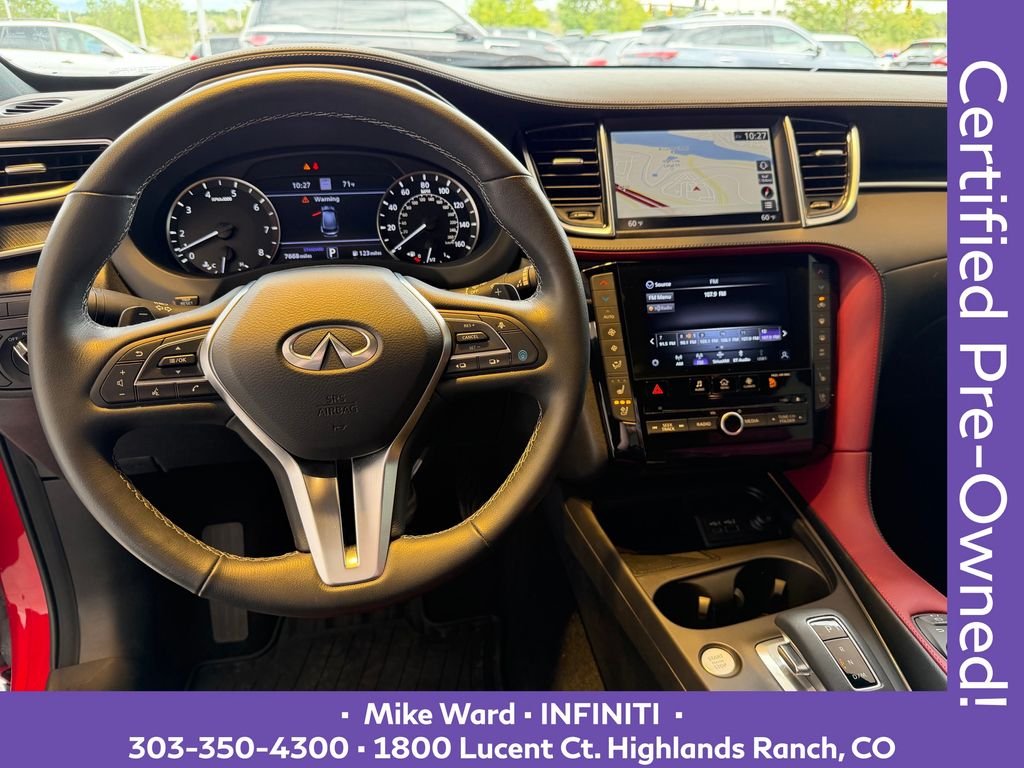 Certified Used 2025 Red INFINITI SPORT image 7