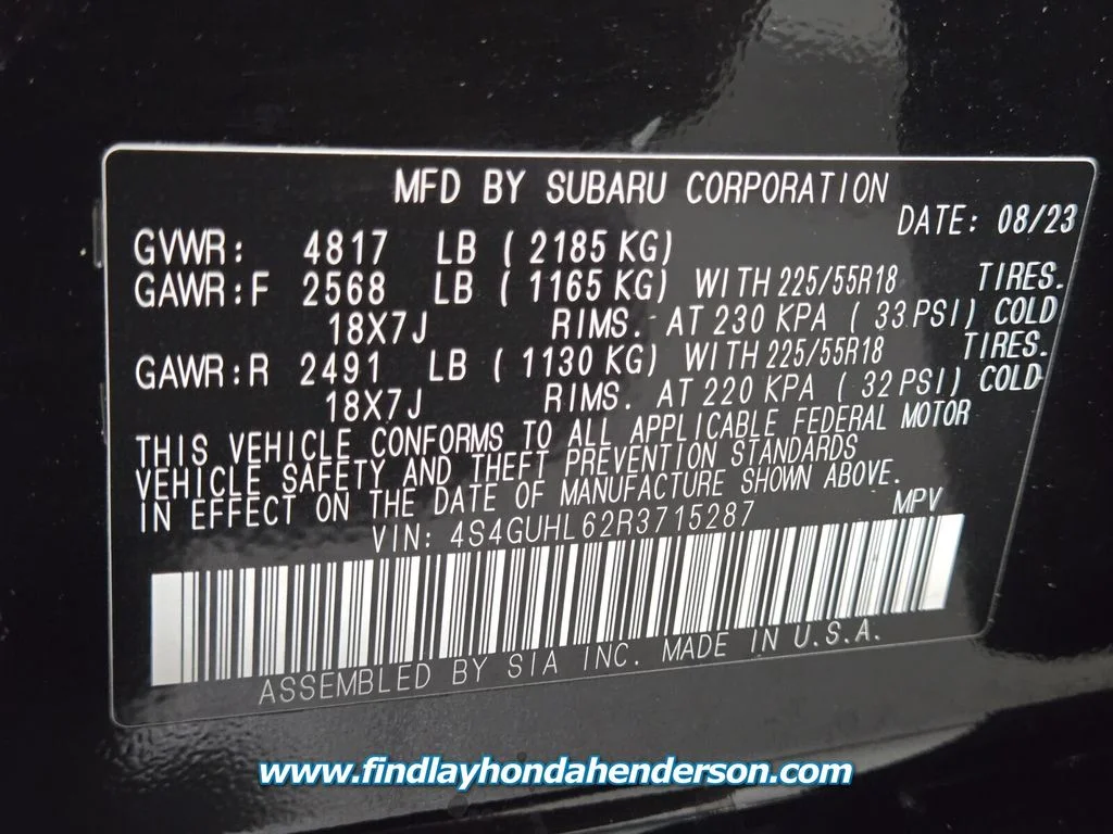 Used 2024 Black Subaru Limited image 13