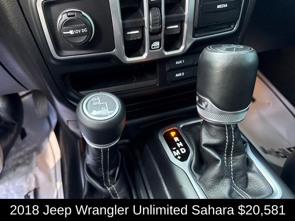 Used 2018 Crystal Metallic Jeep Unlimited Sahara image 29