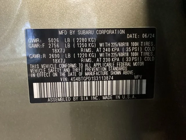 Certified Used 2025 Autumn Green Metallic Subaru Touring XT image 16