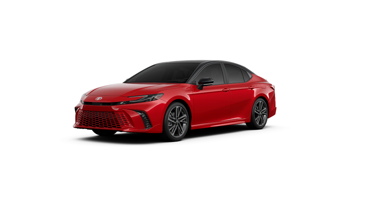 New 2027 Supersonic Red with Midnight Black Metallic roof Toyota XSE image 41