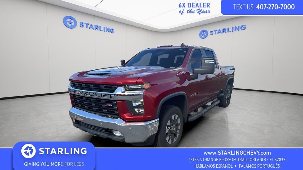 Used 2021 CHERRY RED TINTCOAT Chevrolet LT image 1