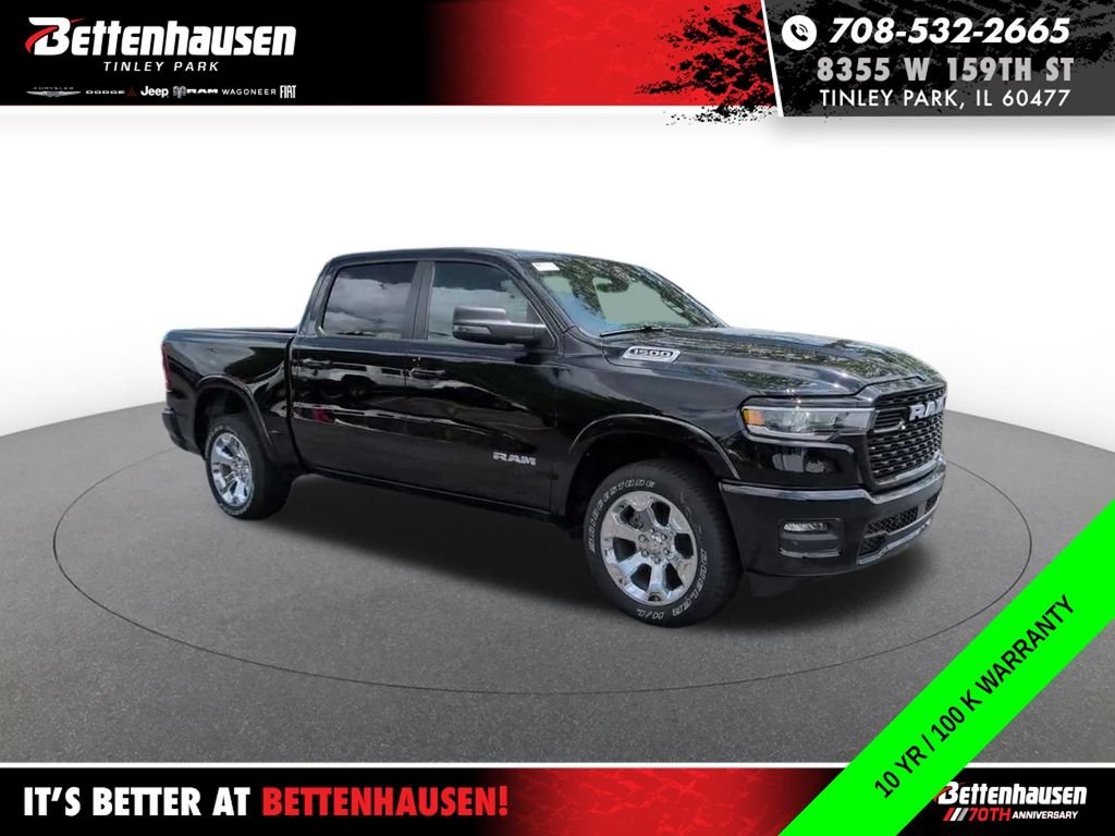 New 2026 Diamond Black Crystal Pearl-Coat Exterior Paint RAM Big Horn/Lone Star image 5