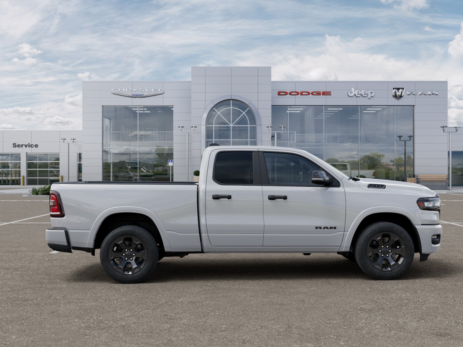 New 2025 Bright White Clear-Coat Exterior Paint RAM Big Horn image 46