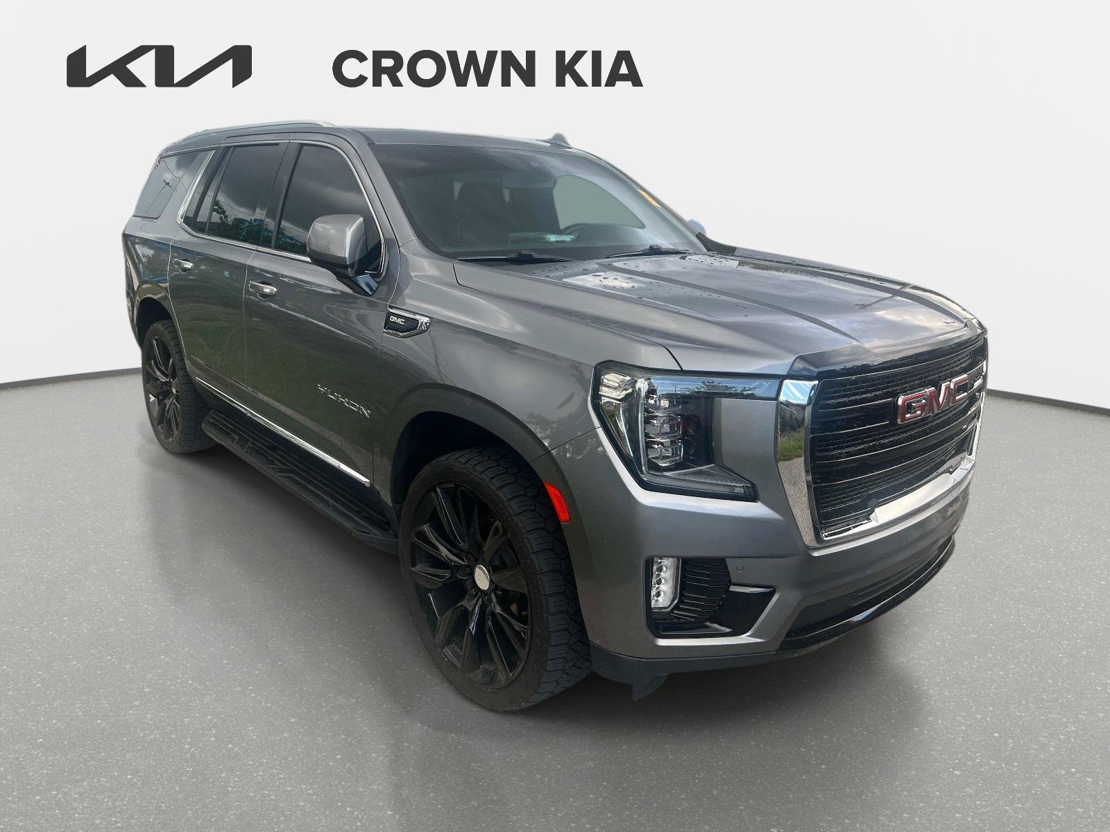 Used 2022 Satin Steel Metallic GMC SLT image 1