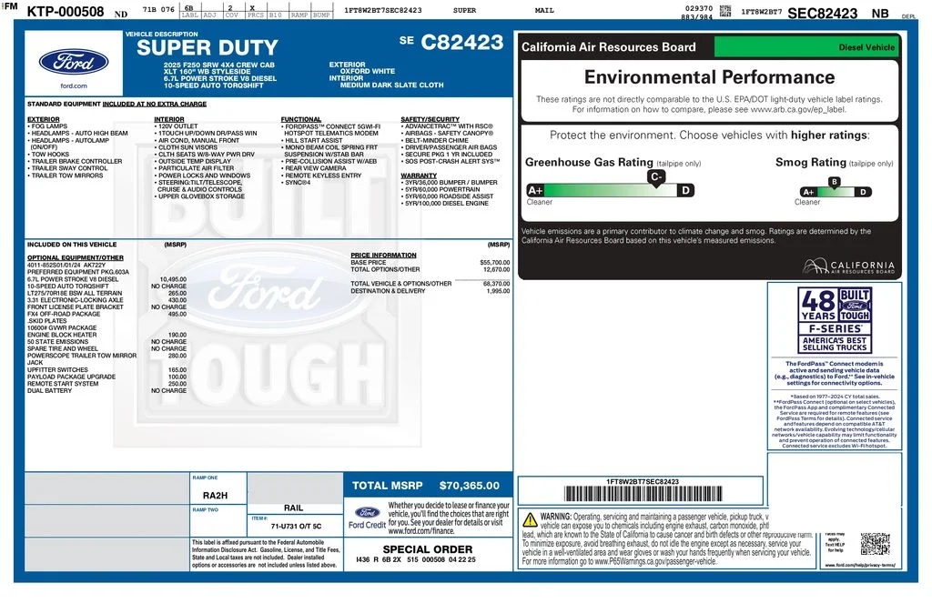 Certified Used 2025 White Ford XLT image 3