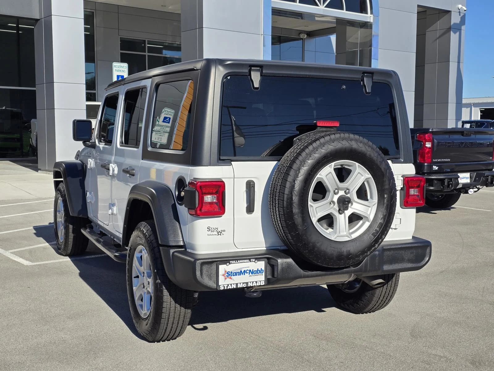 Used 2021 Bright White Clearcoat Jeep Unlimited Sport S image 5