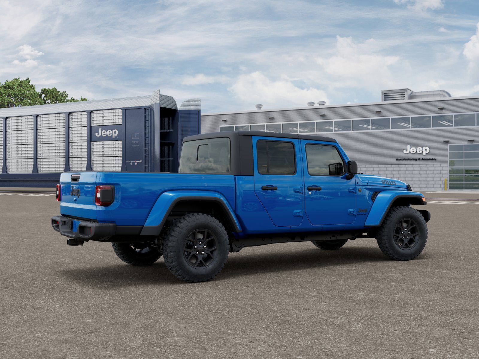 New 2026 Hydro Blue Pearl-Coat Exterior Paint Jeep Willys image 2