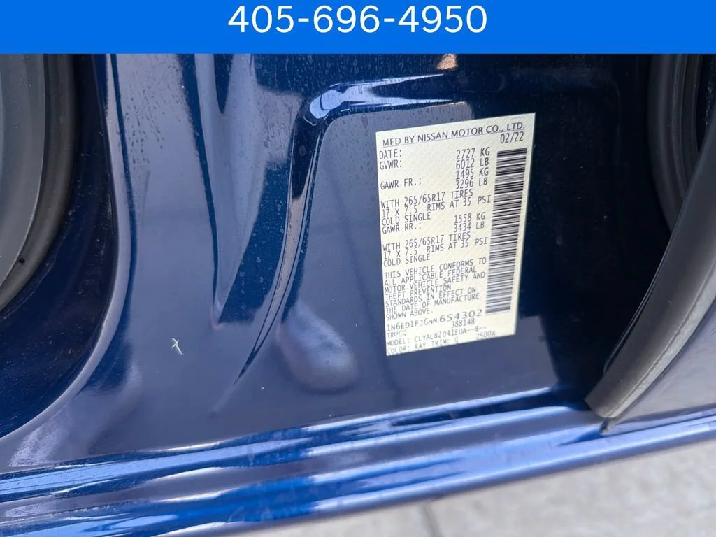 Pre-Owned 2022 Nissan Frontier SV