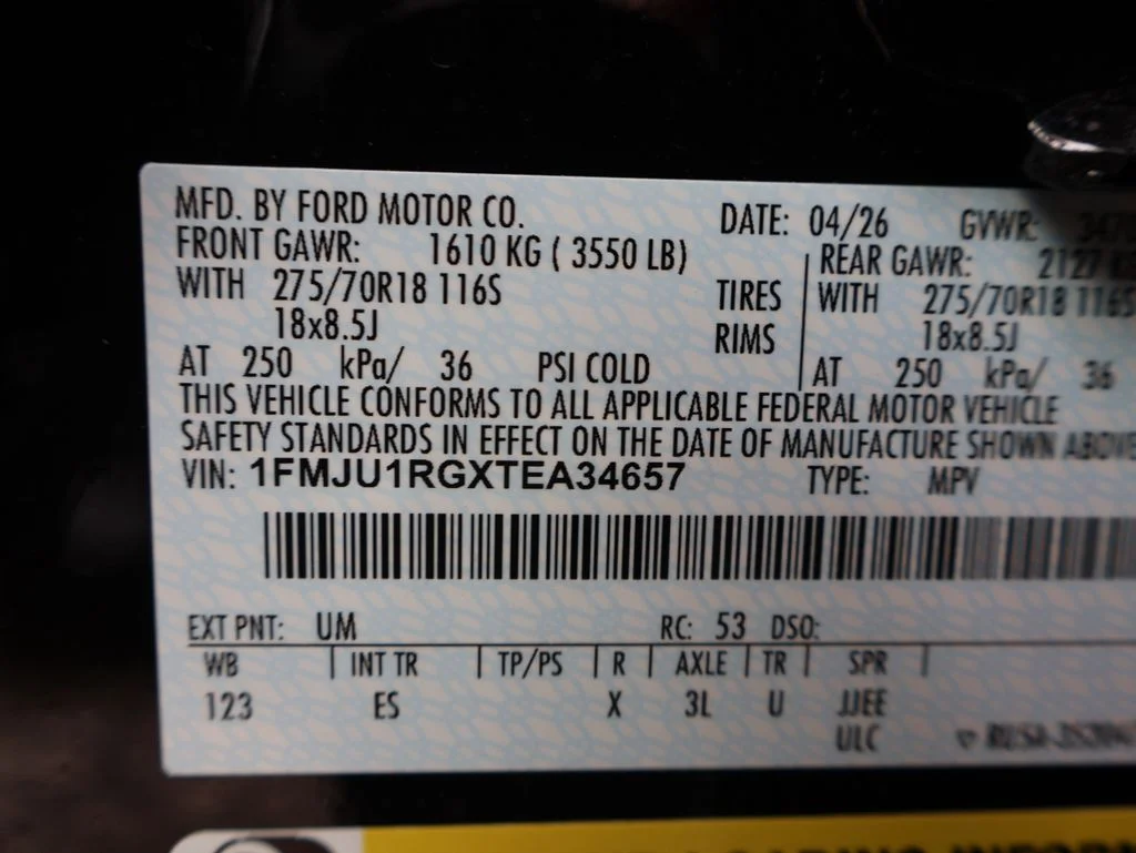 New 2026 Agate Black Metallic Ford Tremor® image 44