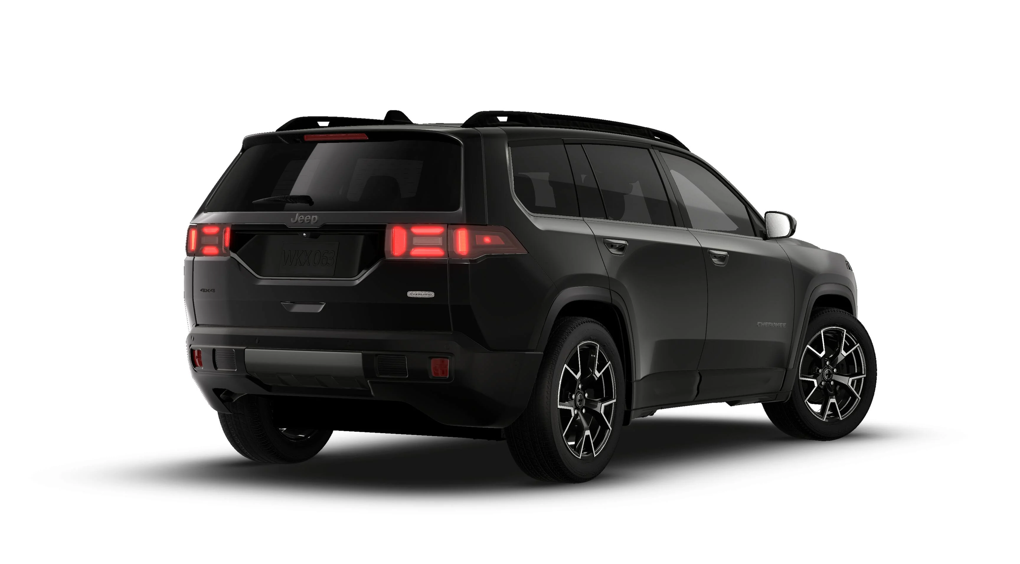 New 2026 Diamond Black Crystal Pearl-Coat Exterior Paint Jeep Overland image 2