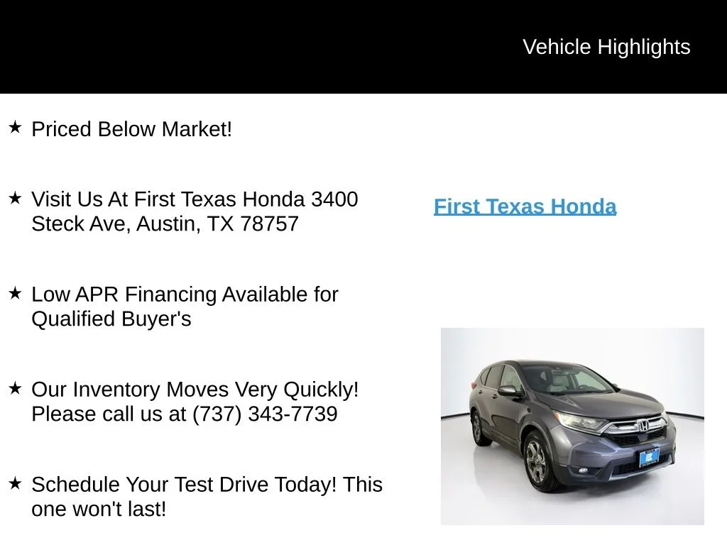 Used 2018 Modern Steel Metallic Honda EX-L image 9