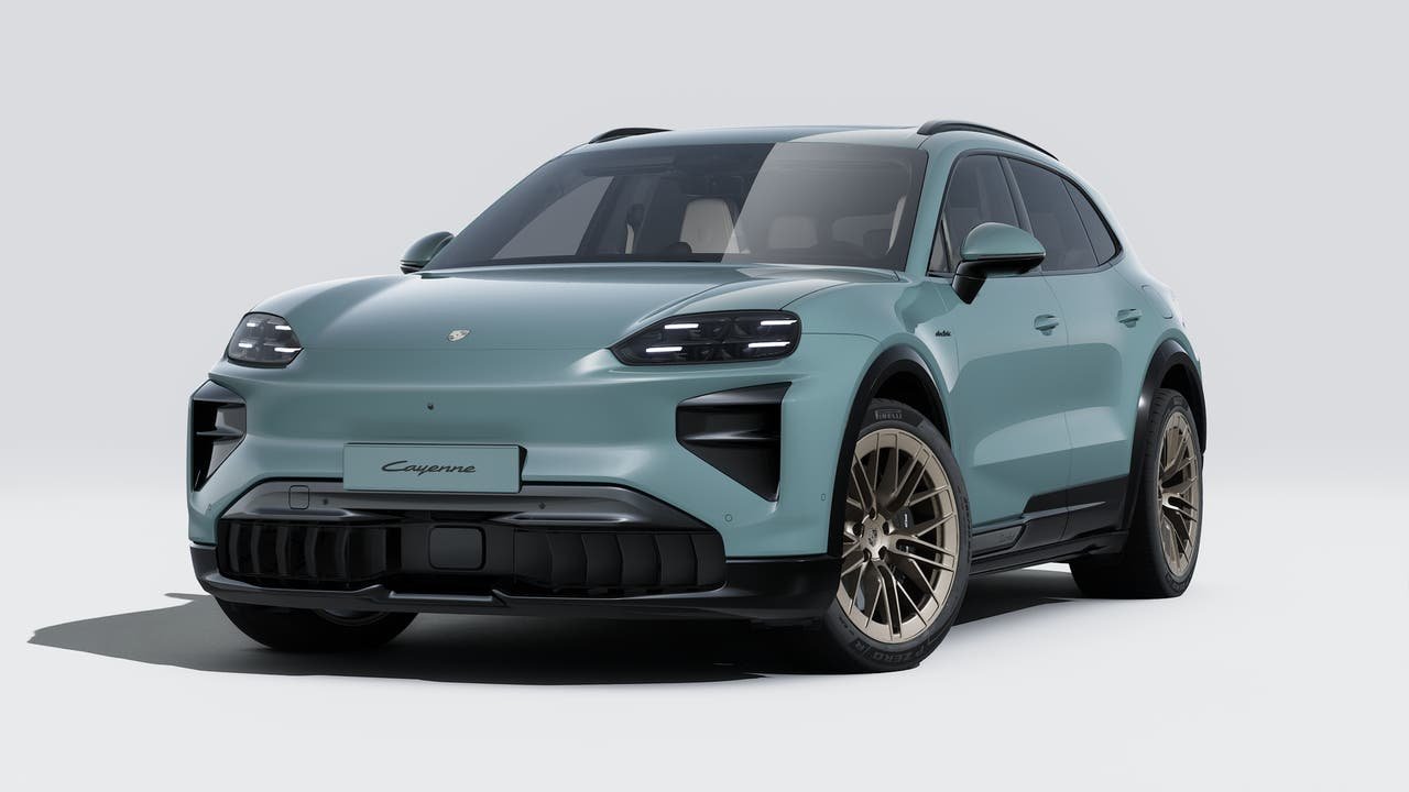 New 2026 Mystic Green Metallic Porsche Turbo Electric image 1