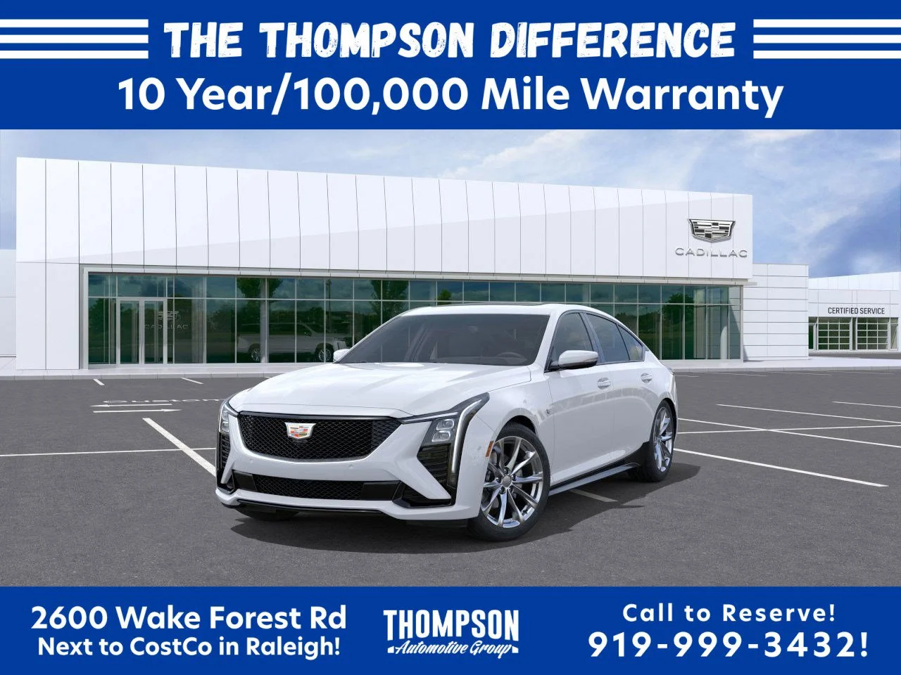New 2026 Vibrant White Tricoat Cadillac Sport image 8
