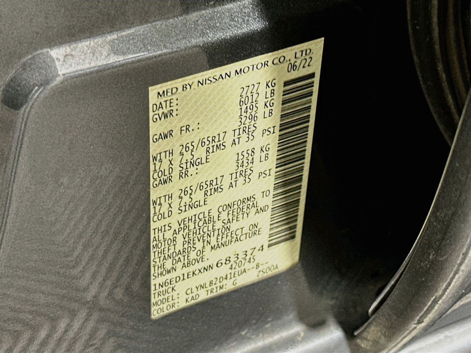 Used 2022 Gun Metallic Nissan SV image 28
